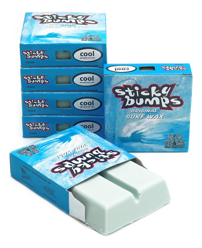 Parafina Sticky Bumps Cool Pack 5 Color Blanco