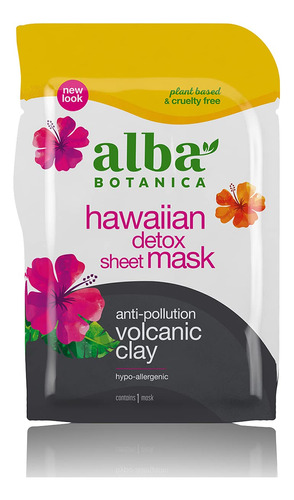 Alba Botanica Mascara Hawaiana De Hoja De Desintoxicacion, A