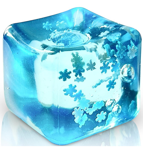 Bolas De Hielo Con Copos De Nieve Cuadradas Gris Oscuro