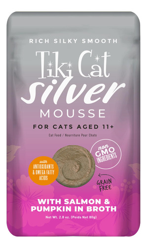 Tiki Cat Velvet Mousse - Alimento Humedo Sin Granos Con Una