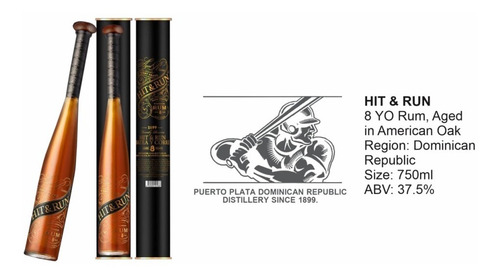 Ron Hit & Run 8 Aged Years Con Estuche Plaza Serrano