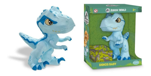 Imagem 4 de 4 de Dino Jurassic World Blue Dinos Baby Universal Velociraptor