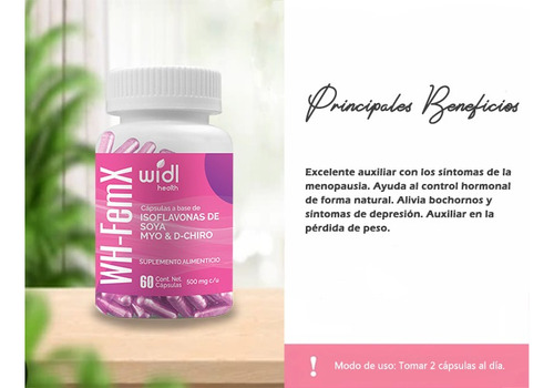 Widl Health Control Hormonal Menopausia Peso Isoflavonas 60c