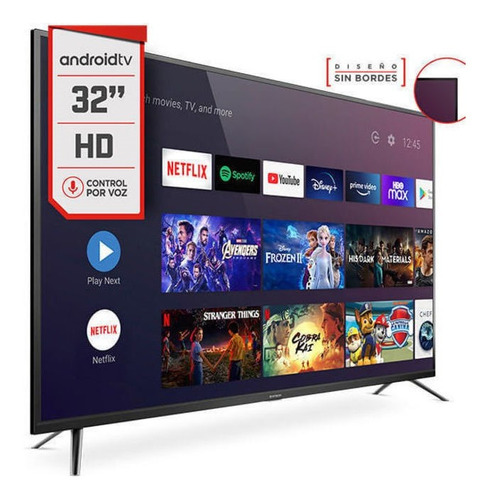 Imagen 2 de 5 de Smart Tv Led 32 Hitachi Cdh-le32smart21-f Android Hd