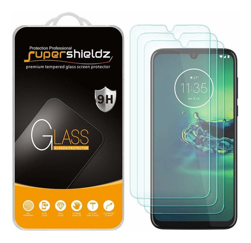 3 Vidrios Templados Para Motorola G8 Plus, Supershieldz