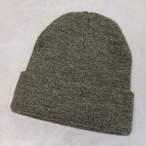 Gorro De Lana Sintético - Gris - Elastizado 