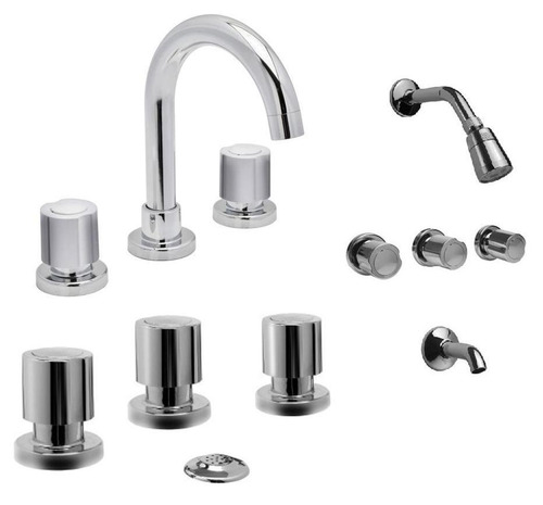 Combo De Inodoro Con Vanitory 50cm Griferia Hydro Set 7 Pzs