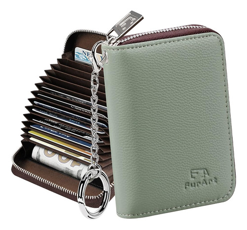 Furart Tarjeta De Crédito Wallet, Zipper Card Cases Holder P