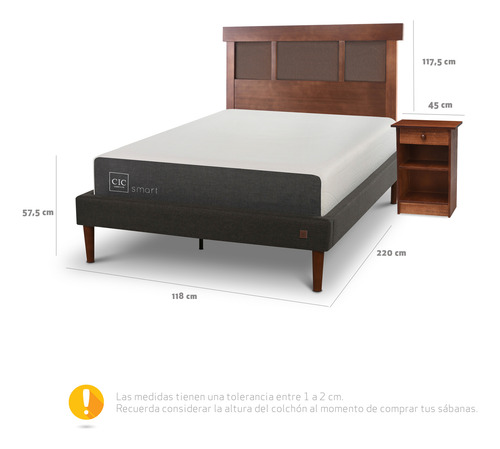 Cama Europea Gris
