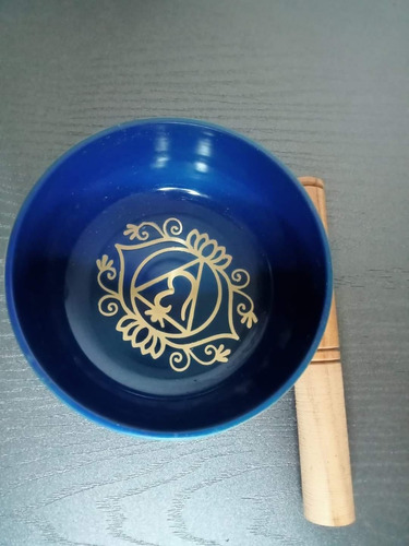 Juego De Cuenco Tibetano Color Azul