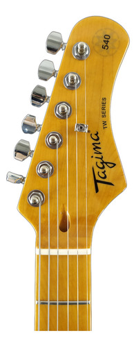 Guitarra eléctrica Tagima Tg-540 Olympic White Owh Tg540, color blanco, diapasón de arce, material de diapasón, guía para la mano derecha
