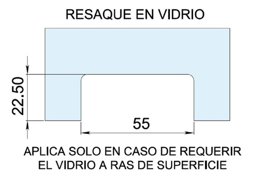 24 Conectores Grapa Para Cristal 9mm Satín Para Barandales