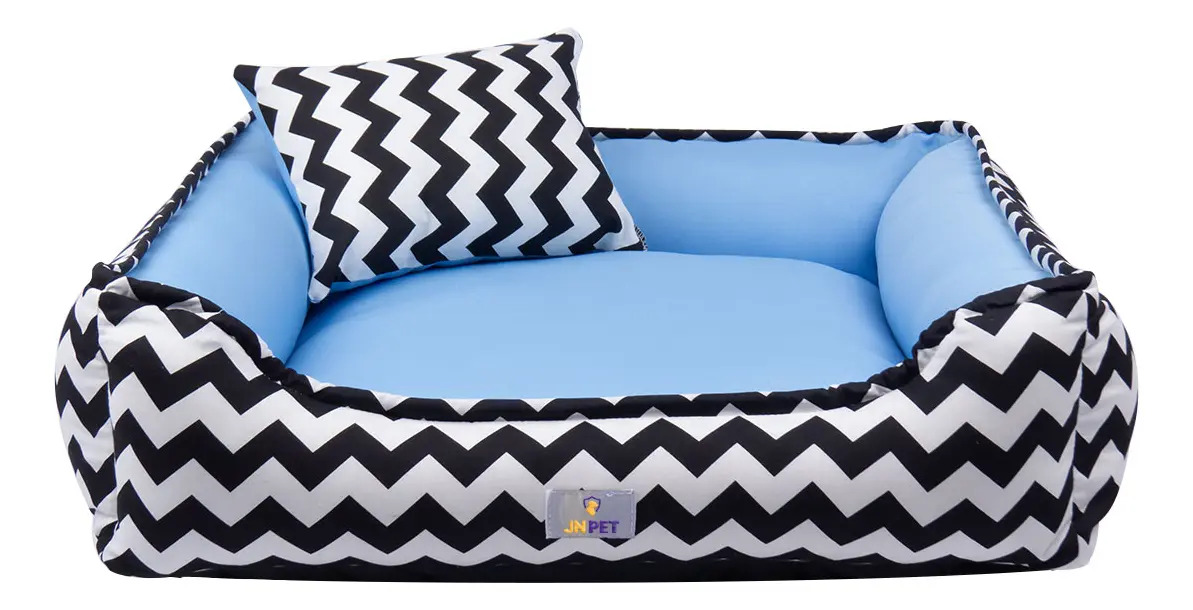 Cama Pet 50x50 Cachorro E Gato Pequeno Caminha Lavavel Cor Azul