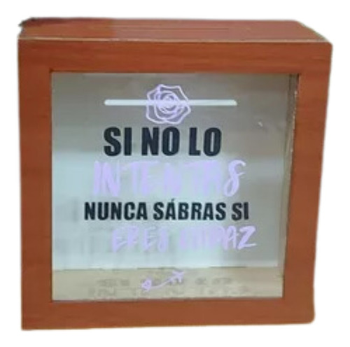Pack 31 Alcancía De Madera Personalizada 19x19x9cm