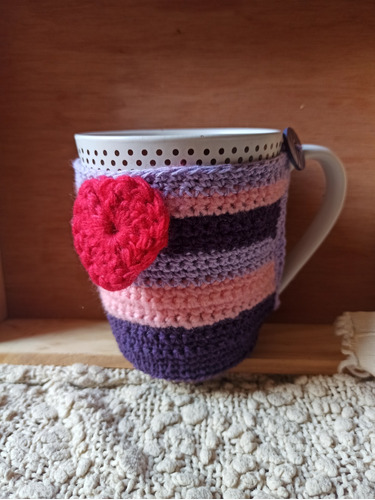 Tazas Con Funda Tejida A Crochet Us$8,00