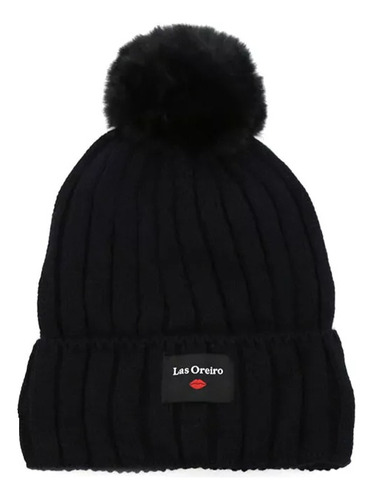 Gorro Las Oreiro C/pompon Lana Invierno Doble Capa 