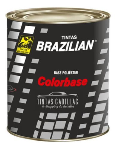 Tinta Poliéster Auto Cinza Platinum Met Vw15 900ml Brazilian