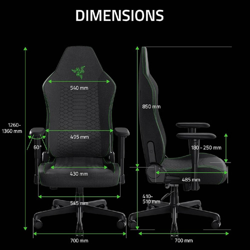 Silla Razer Iskur X V2 Black