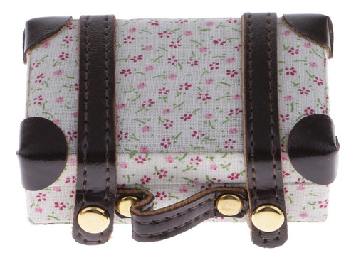 1/6 Maleta Estuches De Equipaje En Accesorio De Floral