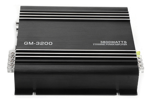 Amplificador Power Booster 3800w 2 Canais, 12 V, Alumínio