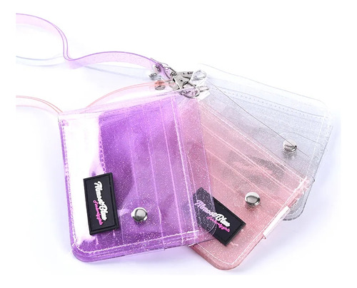 Billetera Transparente Glitter - Jelly Wallet