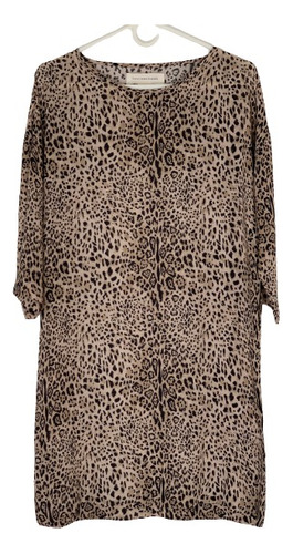 Vestido Camisa Animal Print Paula Cahen Danvers Talle M