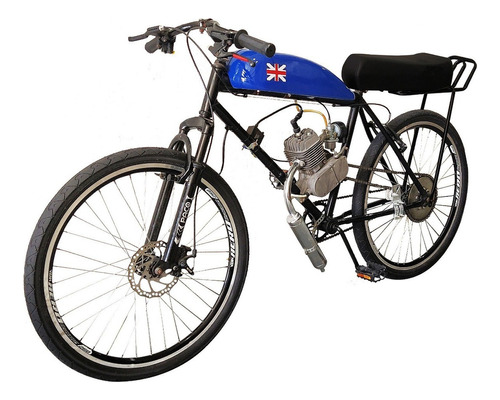 Bicicleta Motorizada Café Racer Sport Banco Xr Cor Azul Royal