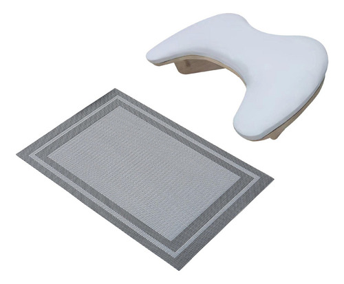 Reposabrazos En Forma De U, Soporte Con Tapete Negro
