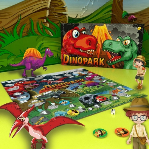Dinopark Juego De Recorrido Delicias3