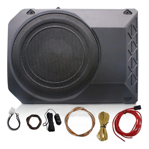 Subwoofer Amplificado Para Auto Bocinas 10 Pulgadas 800w Negro