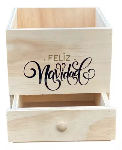 CAJA ANCHETA MADERA RECTANGULAR: caja madera rectangular Piñatería