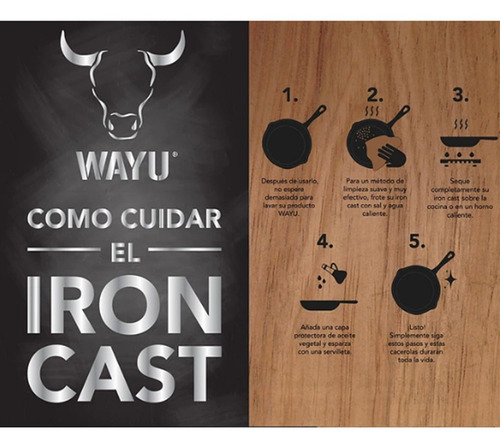 Olla Iron Cast Con Tapa De Madera Wayu-mimbral
