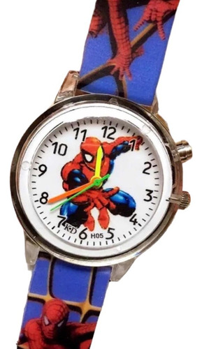 Reloj Spiderman Con Luz Para Niños