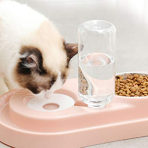 Juego Cuencos Agua Comida Acero Inoxidable Dispensador Autom