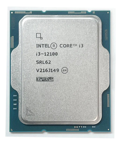 Procesador Intel Core I3-12100 Hasta 4,3 Soc1700 4 Nucleos