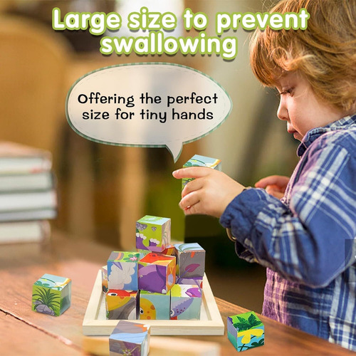 Juguetes Rompecabezas Cubos, Puzzle 3d De 6 En 1 Montessori