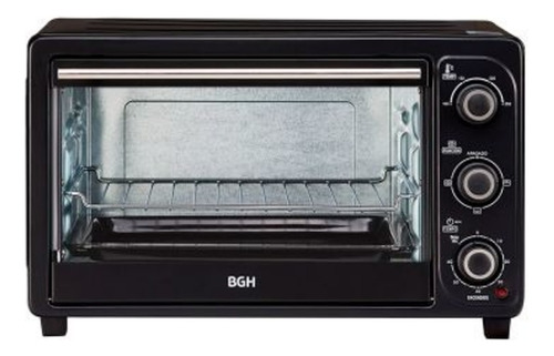 Horno Bgh Electrico Negro 40 Lts Refabricado Abollado (Reacondicionado)