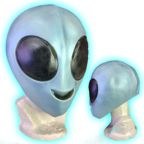 Máscara Alien Latex Emoji, Máscara Divertida Halloween Alien