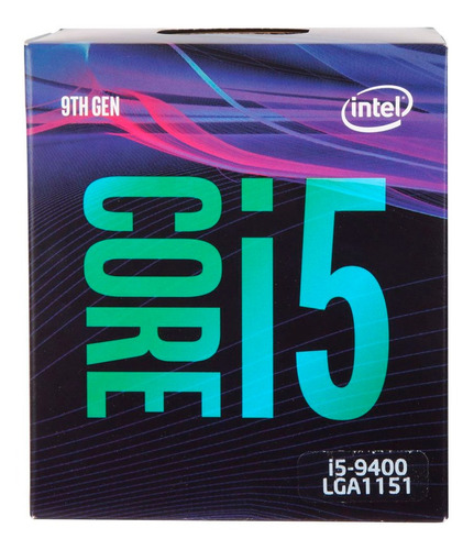 Micro Procesador Intel Core I5 9400 2.9 Ghz 9mb Coffee Lake 