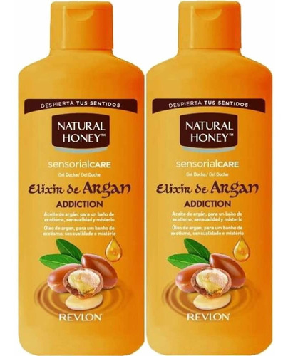 Natural Honey Elixir De Argan Gel De Banho 650ml Kit C/2 Tom Nude