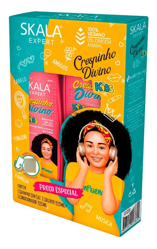  Shampoo + Condicionador Skala Crespinho Sem Sufato 325ml