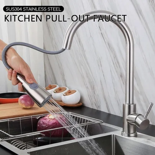 Grifer a Canilla Gourmet Extensible Monocomando Cocina