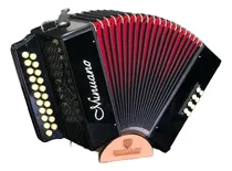 Comprar Acordeon Minuano 8 Baixos Preto Botões Creme