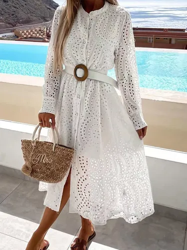 Vestido Verano Primavera Manga Larga Tenis Playa Vestidos Ro