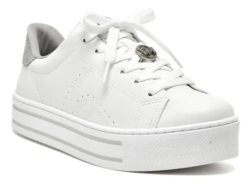 T nis Feminino Via Marte Branco Casual Original 23 11807 Frete