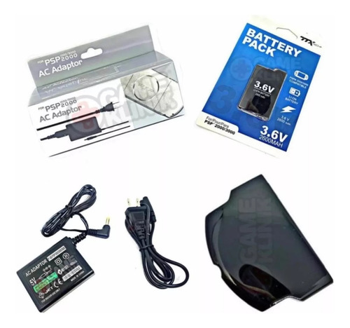 Paquete Cargador + Tapa + Accesorio Psp Slim 2000 / 3000