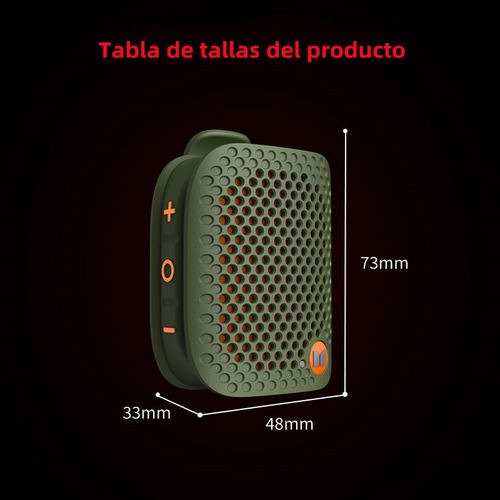 // Mini Altavoz Portátil Monster Blaster Micro Wearable Con