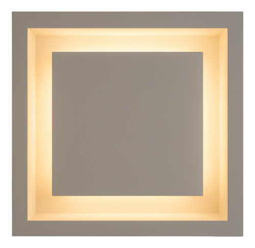 Plafon De Embutir Luz Indireta 40x40 Para 4 Lâmpadas E27 Estrutura Branco 127/220v