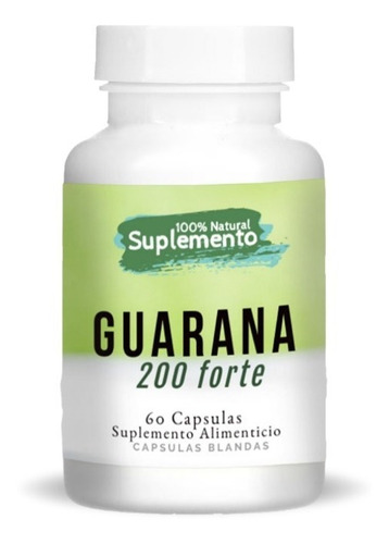 Capsulas Guarana 60 Capsulas