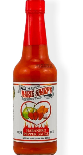 6 Salsas Marie Sharps Salsa De Chile Habanero Hot 296 Ml C/u